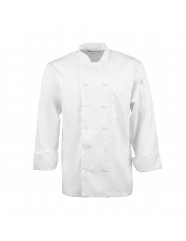 Veste de cuisine mixte blanche à manches longues Chef Works Calgary Cool Vents M