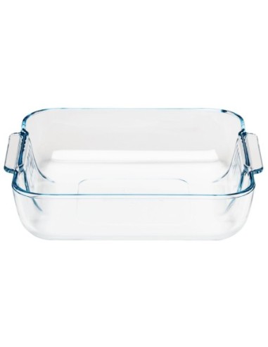 Plat carré en verre Pyrex 210mm