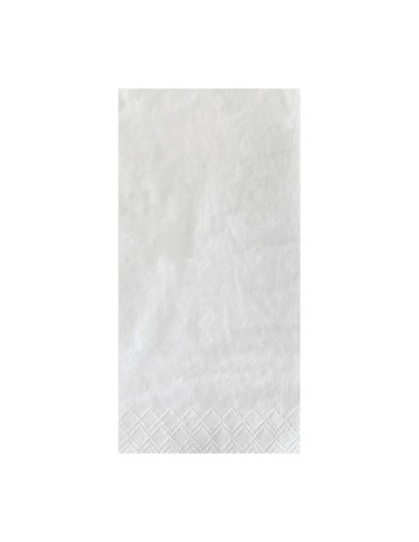 Serviettes de table blanches Fasana 400mm pliage 1/8 (lot de 1000)