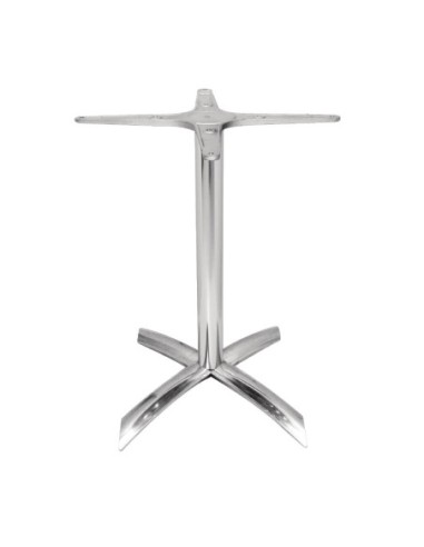 Pied de table à plateau basculant Bolero aluminium