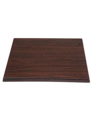 Plateau de table carré Bolero marron foncé 600mm