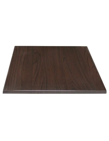 Plateau de table carré Bolero marron foncé 700mm