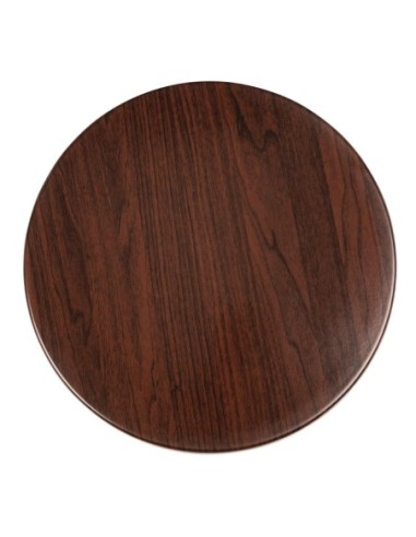 Plateau de table rond Bolero 600mm marron foncé