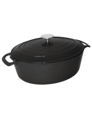 Grande cocotte ovale noire Vogue 6L