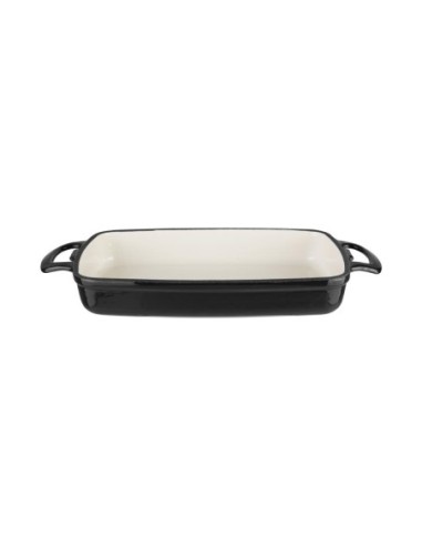 Plat en fonte rectangulaire Vogue noir 2,8L