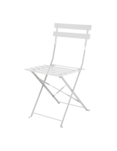 Chaise de terrasse pliantes en acier gris Bolero (lot de 2)