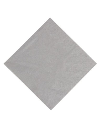 Serviettes snacking ouate gris granite compostables Duni 330mm (lot de 1000)