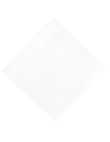 Serviettes déjeuner ouate blanches compostables Duni 400mm (lot de 750)