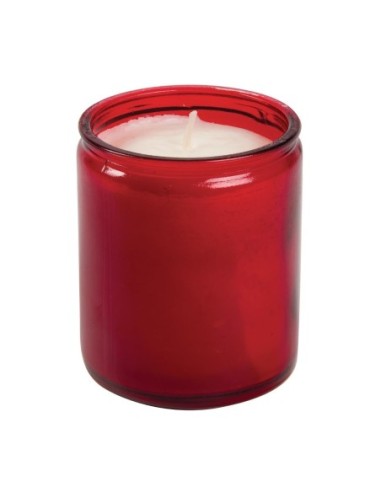 Bougies-verre Bolsius Starlight rouges (lot de 8)