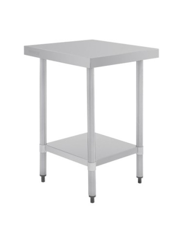 Table en acier inoxydable sans rebord Vogue 600 x 700mm