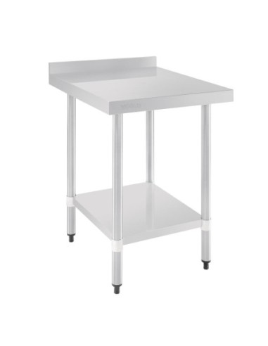 Table en acier inoxydable avec rebord Vogue 600 x 700mm