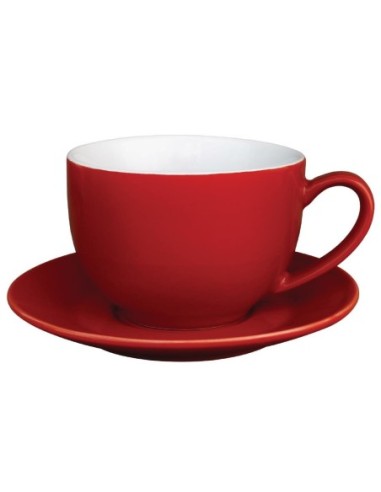 Tasses à cappuccino Olympia Café rouges 340 ml (lot de 12)