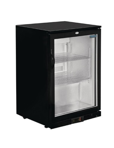 Arrière-bar une porte pivotante Polar Série G noir 138L