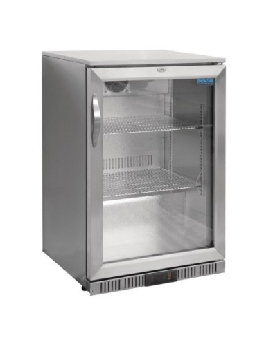 Arrière-bar une porte pivotante Polar Série G inox 138L