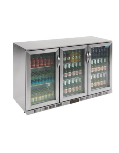 Arrière-bar trois portes pivotantes Polar Série G inox 330L