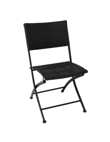 Chaises pliantes en rotin PE Bolero (Lot de 2)