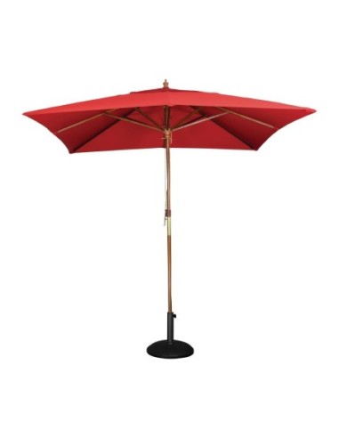 Parasol carré Bolero 2,5m rouge