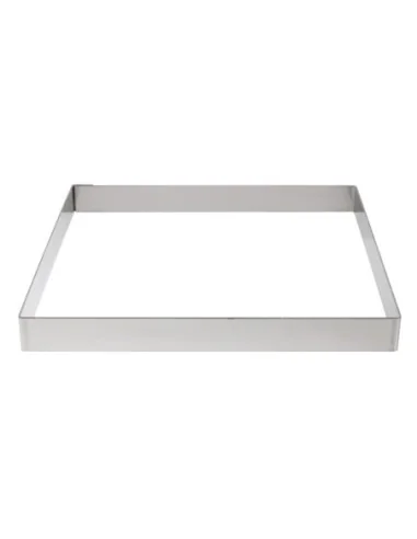 Cercle à tarte carré inox De Buyer 200 x 20mm