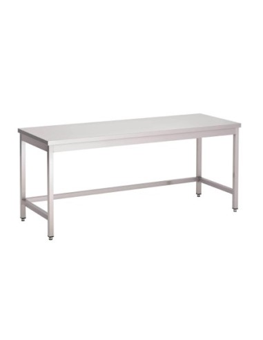 Table inox sans étagère basse Gastro M 700 x 700 x 890mm