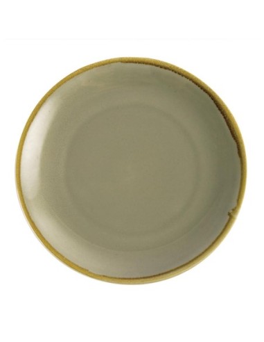 Assiette plate ronde couleur mousse Olympia Kiln 280mm (Lot de 4)