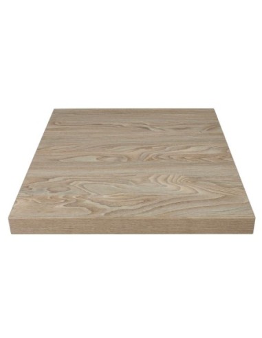 Plateau de table carré Bolero 600mm effet bois clair