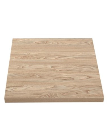 Plateau de table carré Bolero 700mm effet bois clair