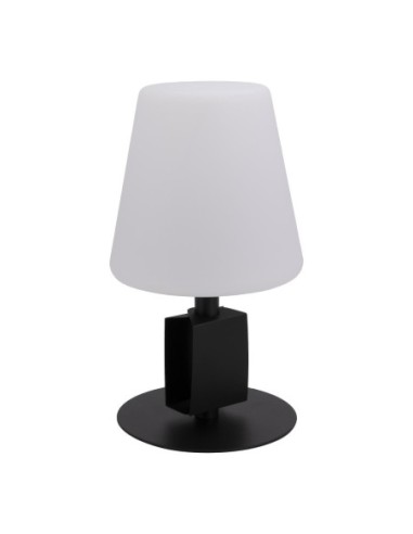 Lampe de table noire LED sans fil Securit Michelle avec 3 étiquettes ardoises amovibles 