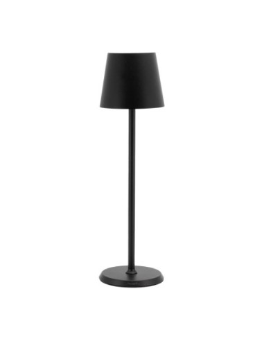 Lampe de table LED sans fil noire à intensité variable Securit Feline avec câble de chargement magnétique