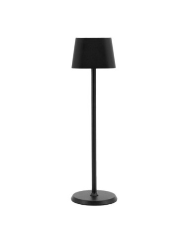 Lampe de table LED sans fil noire à intensité variable Securit Georgina avec câble de chargement magnétique