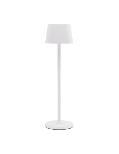 Lampe de table LED sans fil blanche à intensité variable Securit Georgina avec câble de chargement magnétique