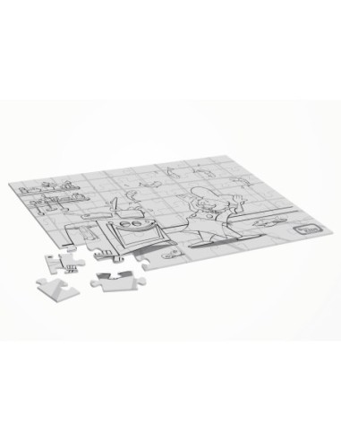 Puzzles à colorier Dining Kids chef (Lot de 25)