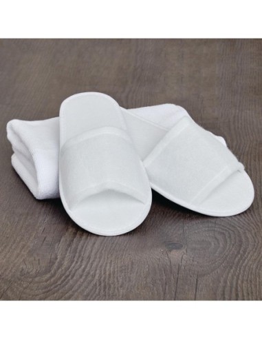 Chaussons ouverts Mitre Essentials Slipperlite blancs