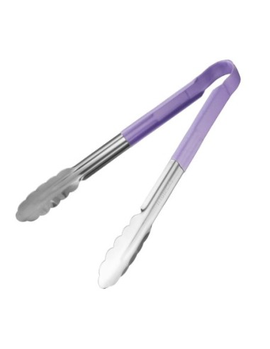 Pince de service code couleur Hygiplas 300mm violette