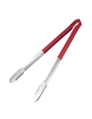 Pince de service code couleur Hygiplas 405mm rouge