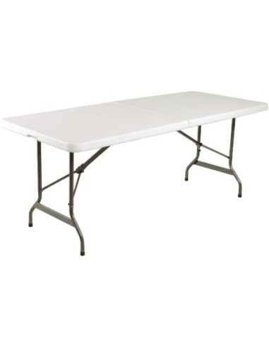 Table pliable au centre Bolero blanche 1829mm