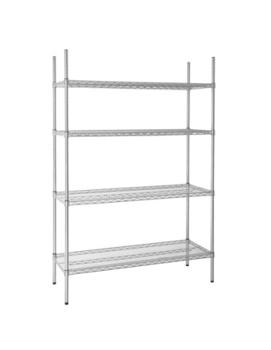 Etagère modulaire 4 niveaux 1220x457mm Vogue