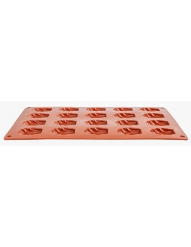 Plaque 20 mini-madeleines en silicone Pavoni Formaflex