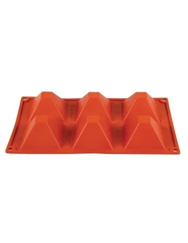 Plaque 6 pyramides en silicone Pavoni Formaflex