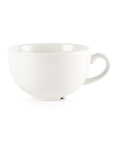 Tasses à cappuccino Churchill Plain Whiteware 340ml (Lot de 24)