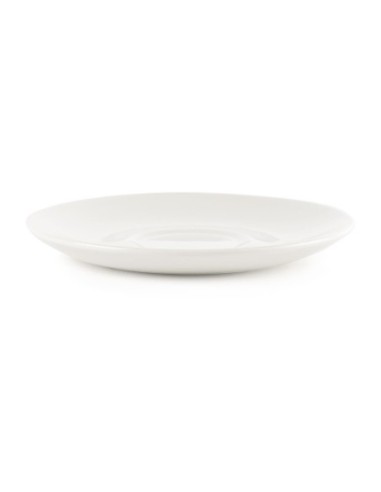 Soucoupes à cappuccino Churchill Plain Whiteware 160mm (Lot de 24)