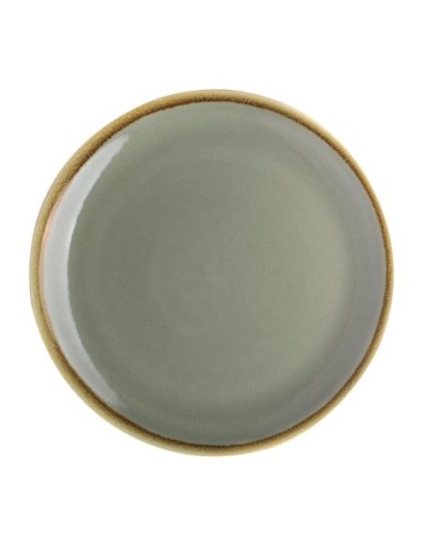 Assiette plate ronde couleur mousse Kiln Olympia 230mm lot de 6