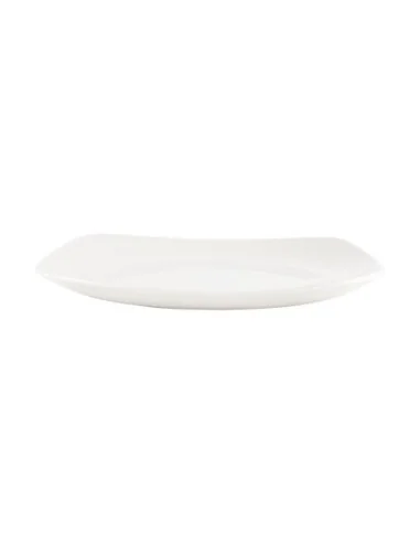 Assiettes blanches Churchill Plain Whiteware X squared 215mm (lot de 12) 