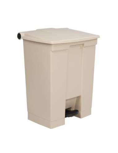 Conteneur à pédale Rubbermaid Step-On beige 68L