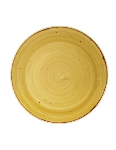 Assiettes rondes Churchill Stonecast Mustard Seed Yellow 165mm (Lot de 12)