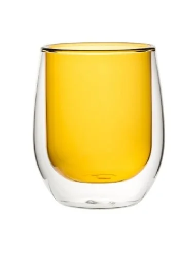 Verres à eau double paroi Utopia ambre 27 cl (lot de 6)