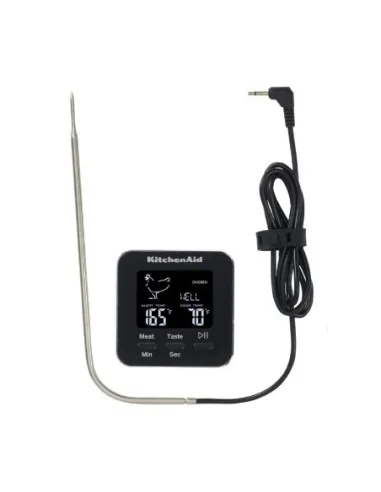 Thermomètre à sonde numérique filaire noir KitchenAid Global