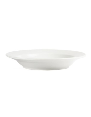 Assiettes creuses blanches Olympia 270mm (Lot de 6)