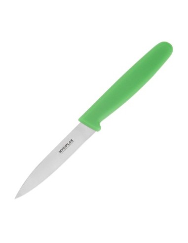 Couteau d office Hygiplas vert 7,5 cm