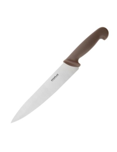 Couteau de cuisinier Hygiplas marron 215mm