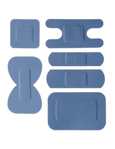 Pansements bleus assortis (Lot de 100)